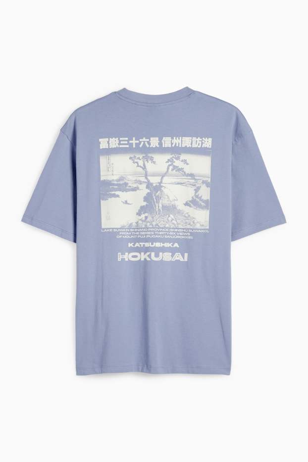 Bărbați - Tricou - relaxed fit - albastru