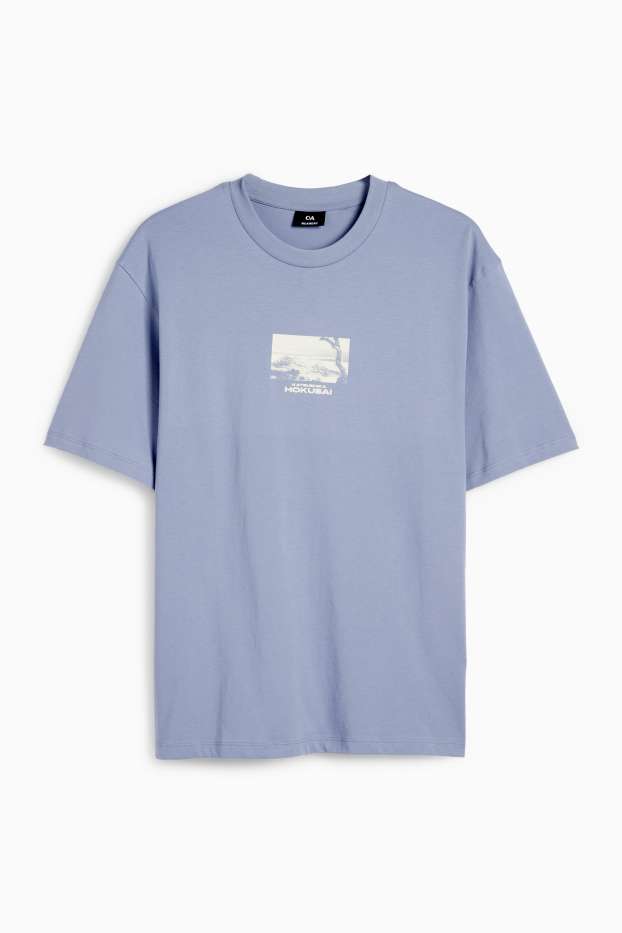 Bărbați - Tricou - relaxed fit - albastru