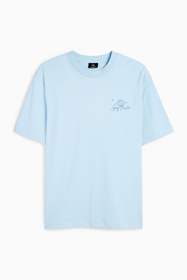 Bărbați - Tricou - relaxed fit - albastru deschis