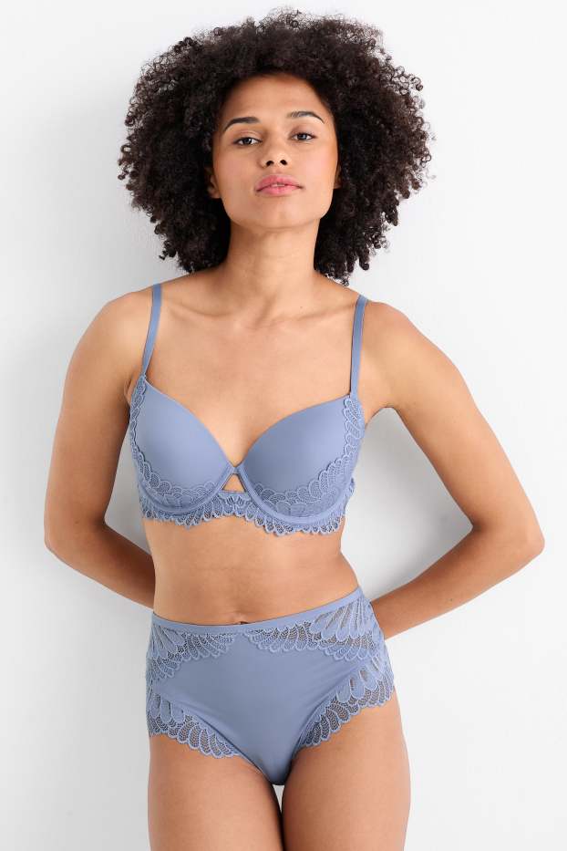 Damen - Slip - blau