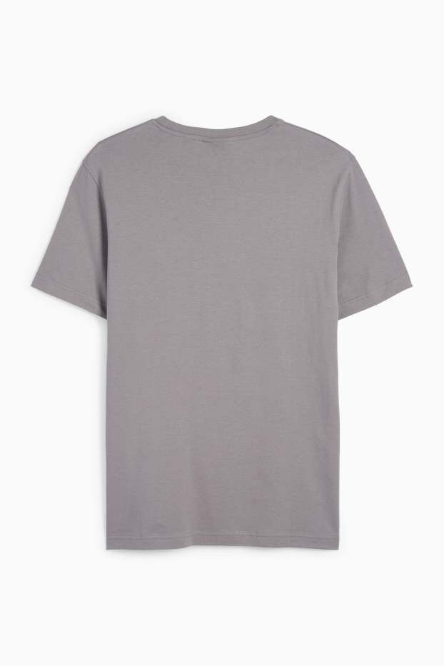 Pánské - Tričko - regular fit - šedá