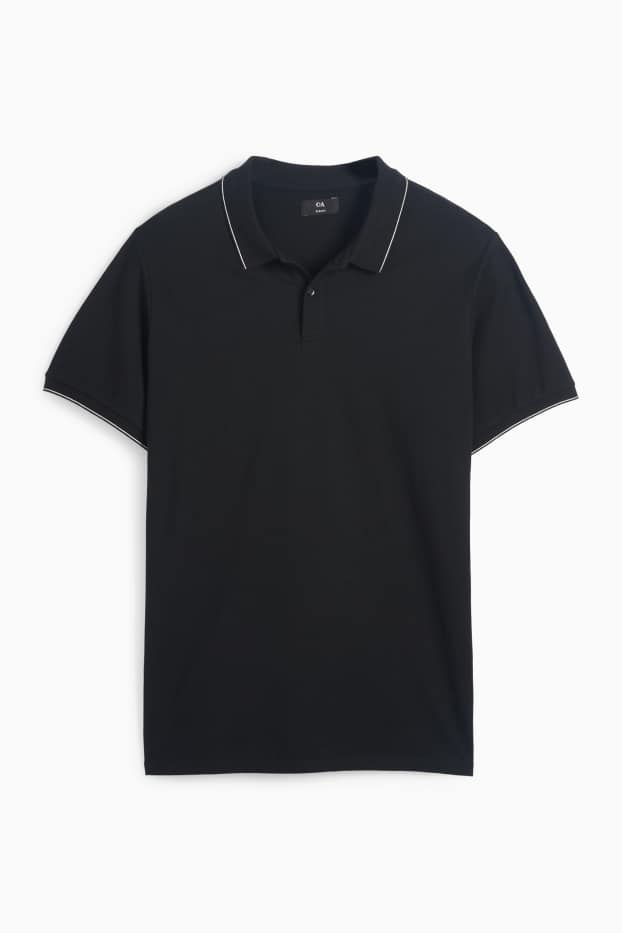 Bărbați - Tricou polo - negru
