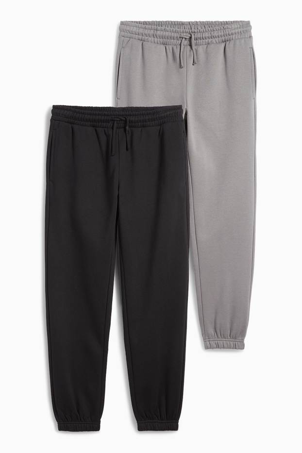 Copii - Băieți - Multipack 2 perechi - pantaloni de trening - negru