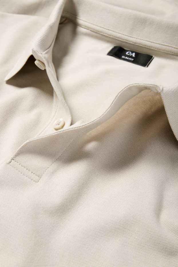 Bărbați - Tricou polo - bej