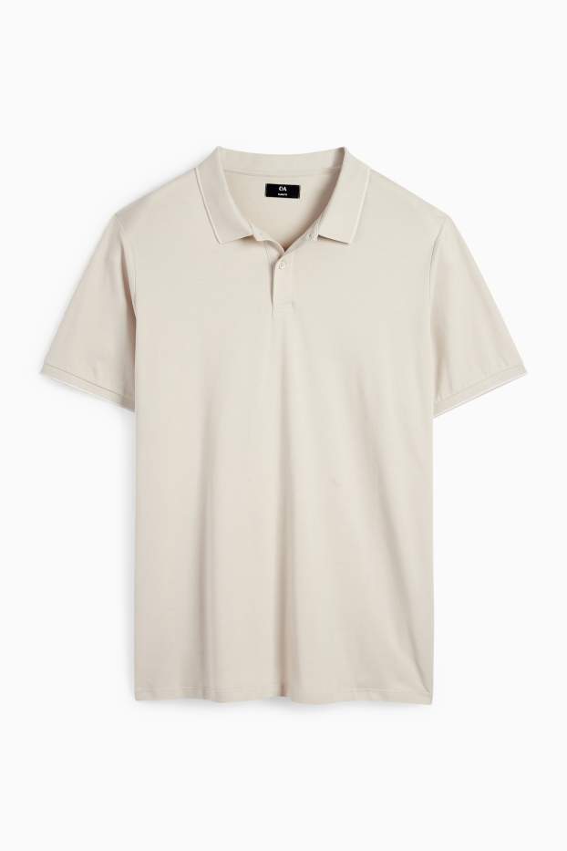 Bărbați - Tricou polo - bej