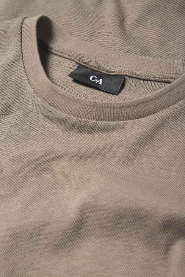 Herren - T-Shirt - Regular Fit - taupe