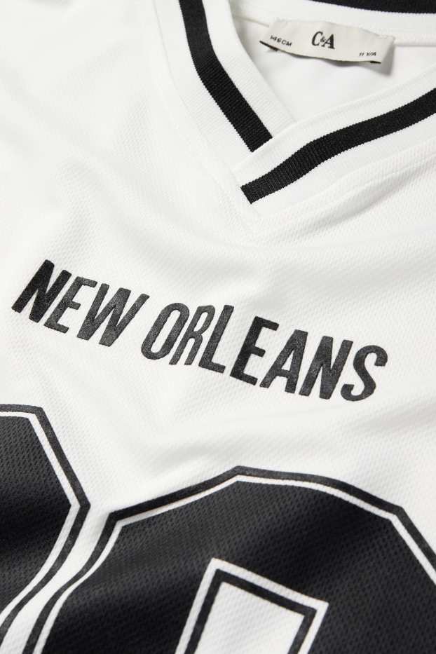 Copii - Fete - New Orleans - tricou cu mânecă scurtă - alb