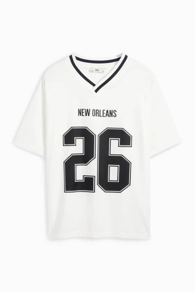 Copii - Fete - New Orleans - tricou cu mânecă scurtă - alb
