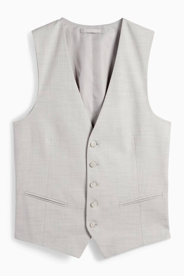 Bărbați - Vestă modulară - regular fit - Flex - gri deschis