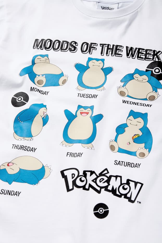 Copii - Băieți - Pokémon - tricou cu mânecă scurtă - alb