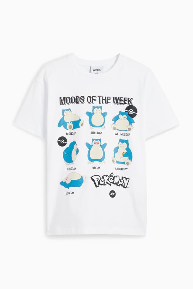 Copii - Băieți - Pokémon - tricou cu mânecă scurtă - alb
