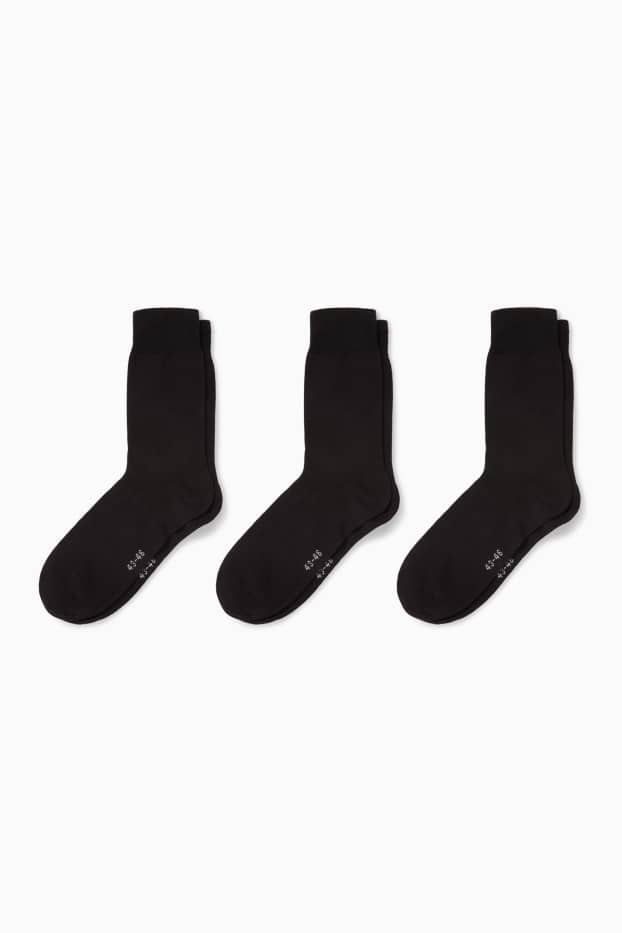 Bărbați - Multipack 3 perechi - șosete - negru