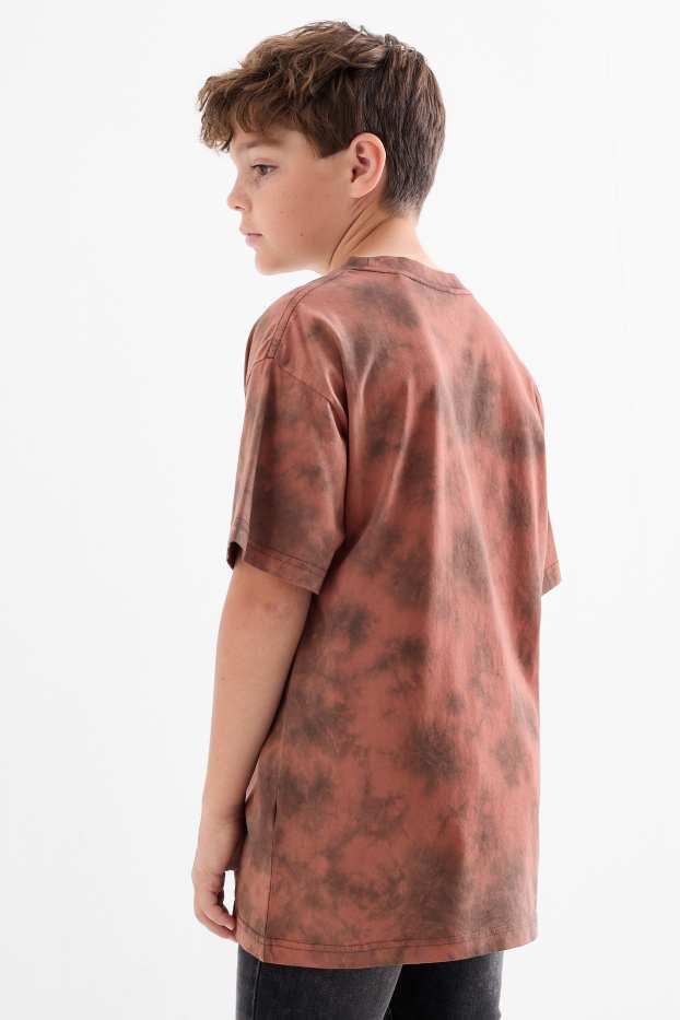 Copii - Băieți - Tricou cu mânecă scurtă - cu model - maro