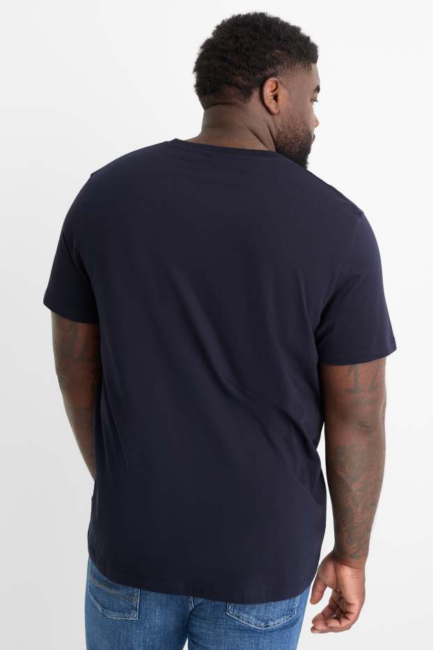 Bărbați - Tricou - regular fit - albastru închis