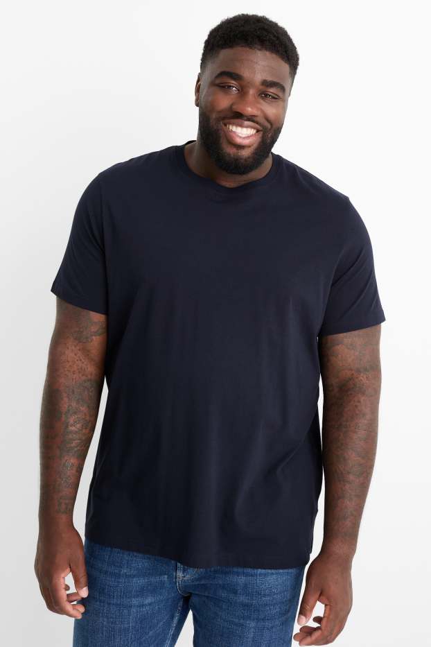 Bărbați - Tricou - regular fit - albastru închis
