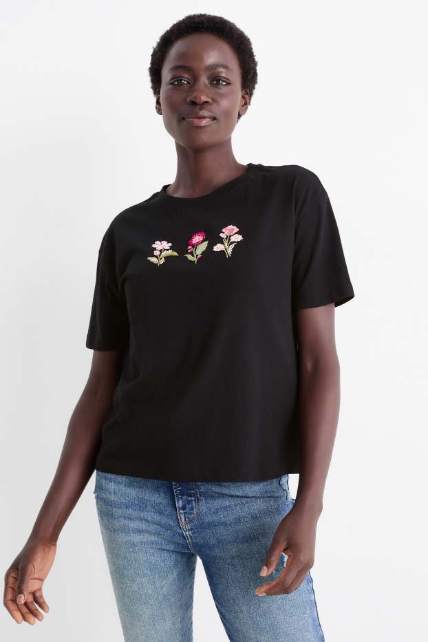 Femei - Tricou - regular fit - negru