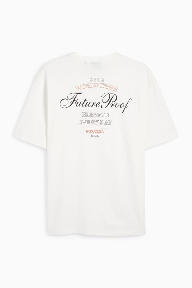 Bărbați - Tricou - relaxed fit - alb