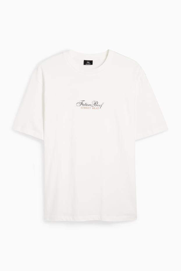 Bărbați - Tricou - relaxed fit - alb