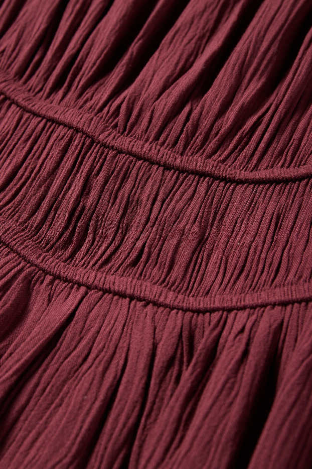 Femei - Rochie fit & flare - bordo