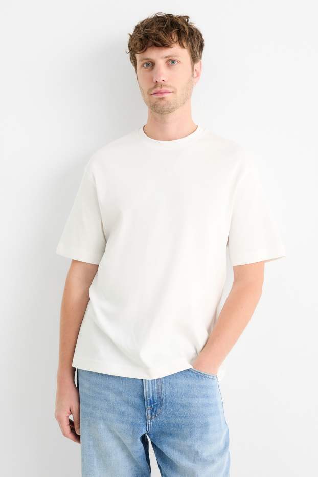 Bărbați - Tricou - relaxed fit - alb