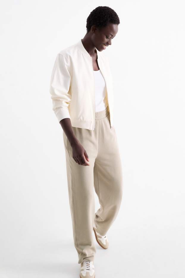 Femei - Pantaloni de trening - bej