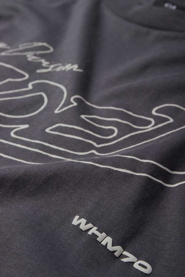 Bărbați - Tricou - relaxed fit - gri închis