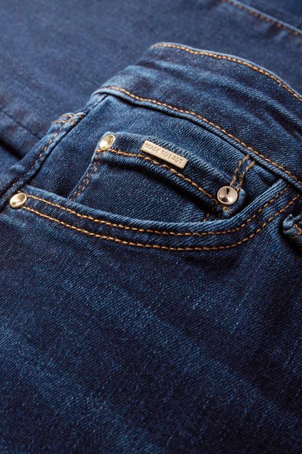 Femei - Slim jeans - talie medie - jeans modelatori - LYCRA® - denim-albastru