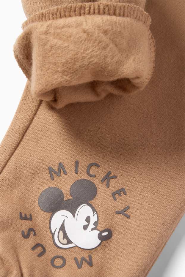 Bebeluși - băieți - Mickey Mouse - compleu bebeluși - 2 piese - bej