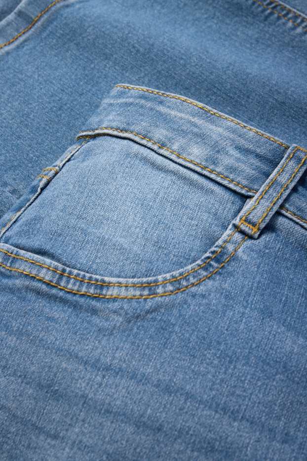 Copii - Fete - Wide leg jeans - denim-albastru