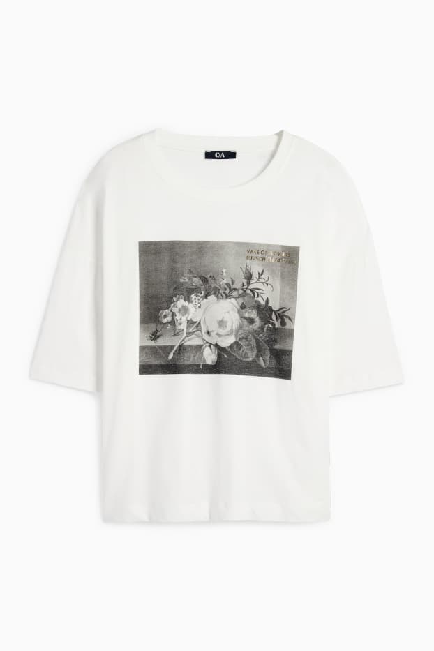 Femei - Tricou - relaxed fit - Rachel Ruysch - alb