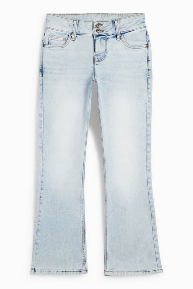Copii - Fete - Bootcut jeans - LYCRA® - denim-albastru deschis