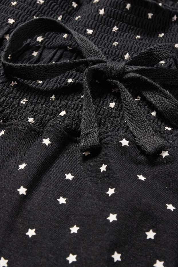 Femei - Pantaloni de pijama gravide - cu model - negru