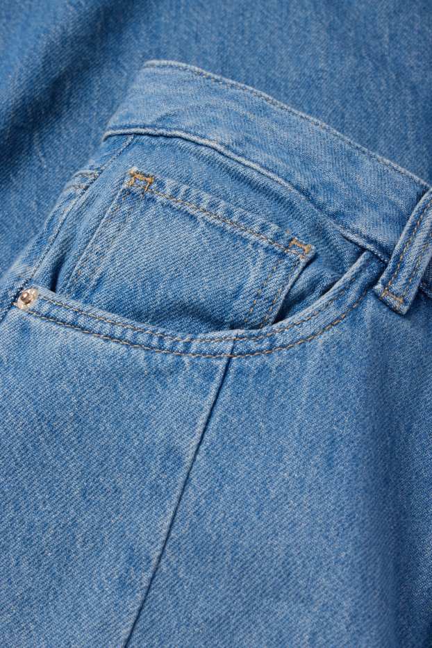 Femei - Fustă de blugi - denim-albastru