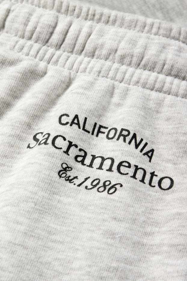 Copii - Fete - Sacramento - pantaloni scurți de trening - gri deschis melanj