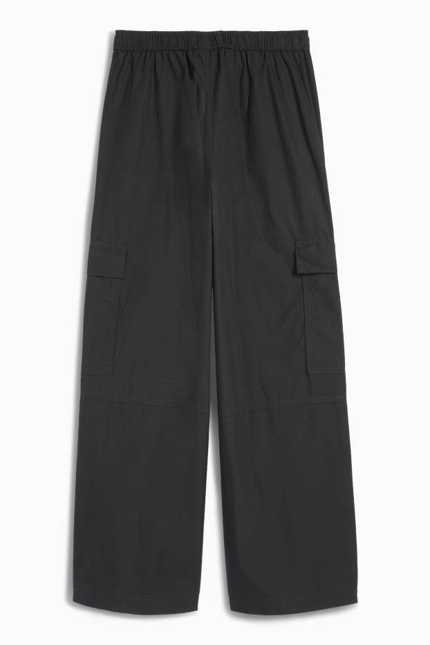 Copii - Fete - Pantaloni cargo - negru
