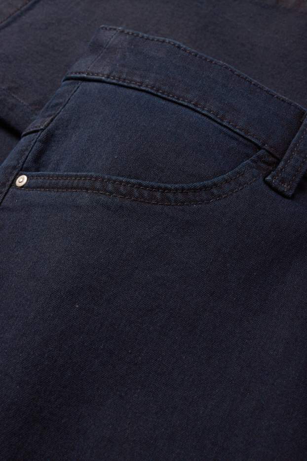 Femei - Slim jeans - talie medie - stretch - albastru închis