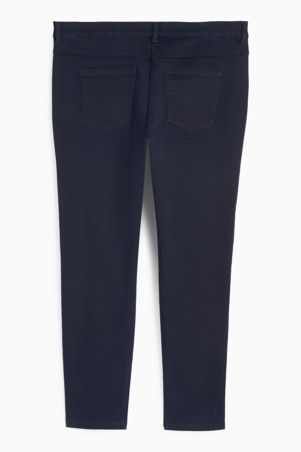 Femei - Slim jeans - talie medie - stretch - albastru închis