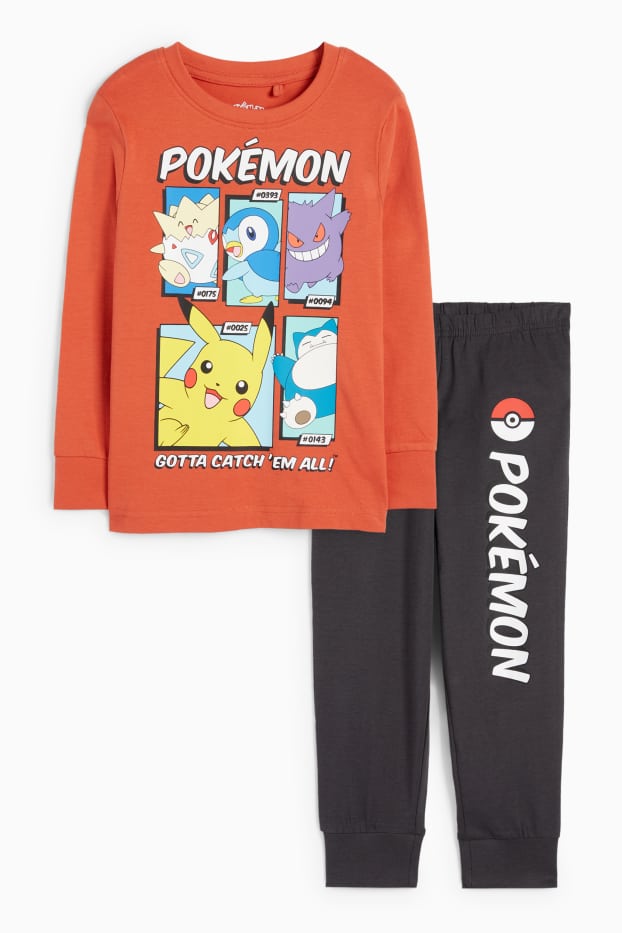 Copii - Băieți - Pokémon - pijama - 2 piese - roșu