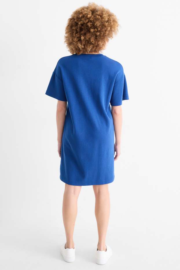 Femei - Rochie-tricou - albastru
