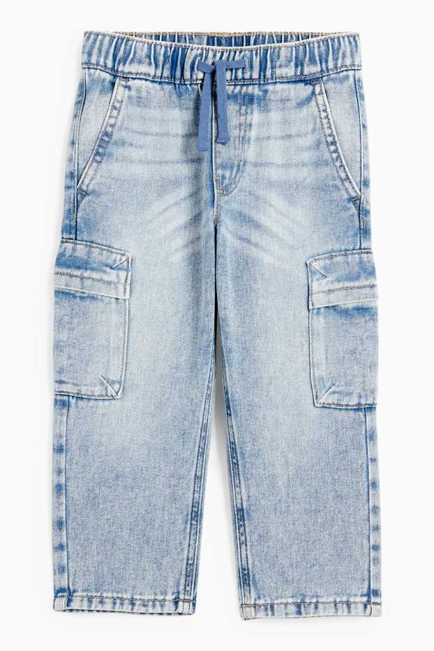 Children Boys - Cargo jeans - blue denim