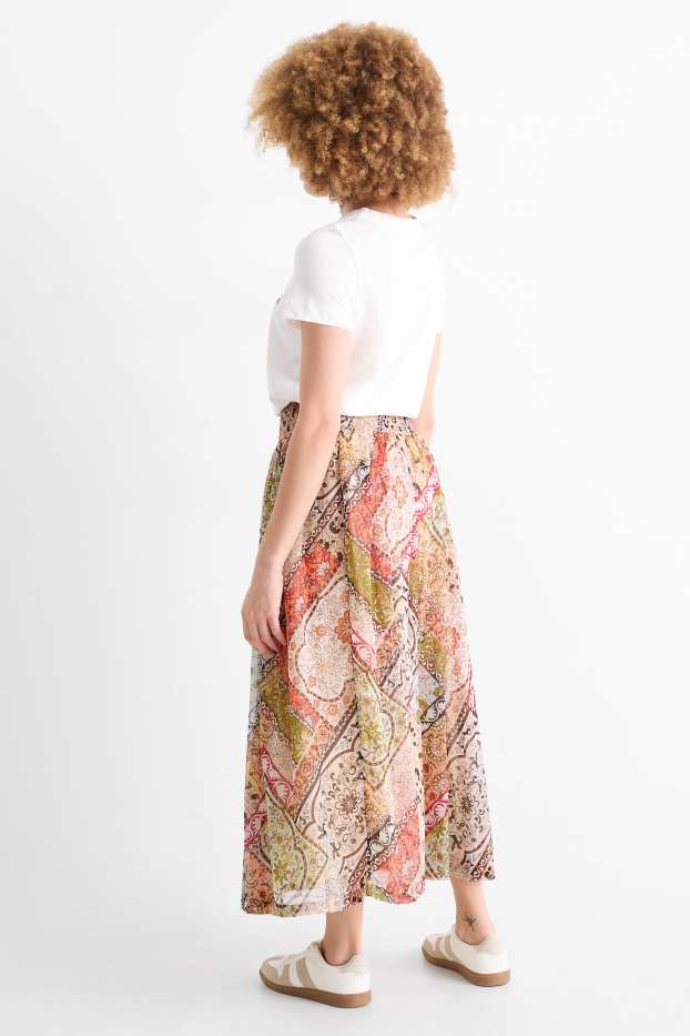 Femei - Fustă - cu model - multicolor