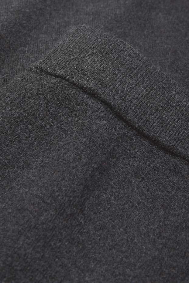 Femei - Fustă din tricot - gri închis