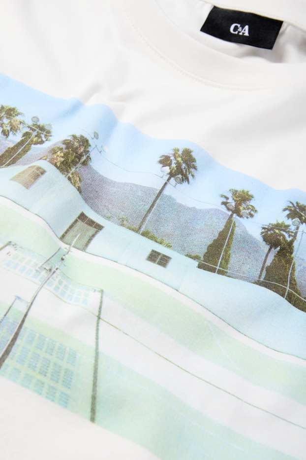 Bărbați - Tricou - regular fit - alb
