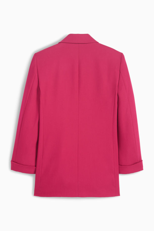 Femei - Blazer lung - regular fit - roz