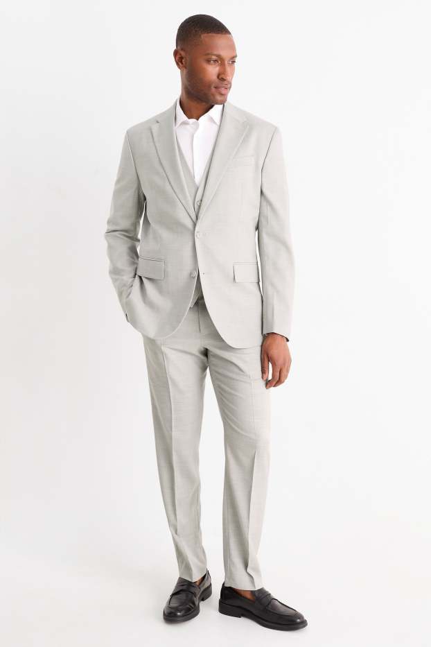 Bărbați - Pantaloni modulari - regular fit - Flex - gri deschis