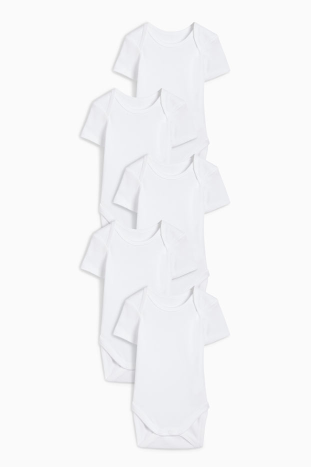 Unisex - Multipack 5 buc. - body bebeluși - alb