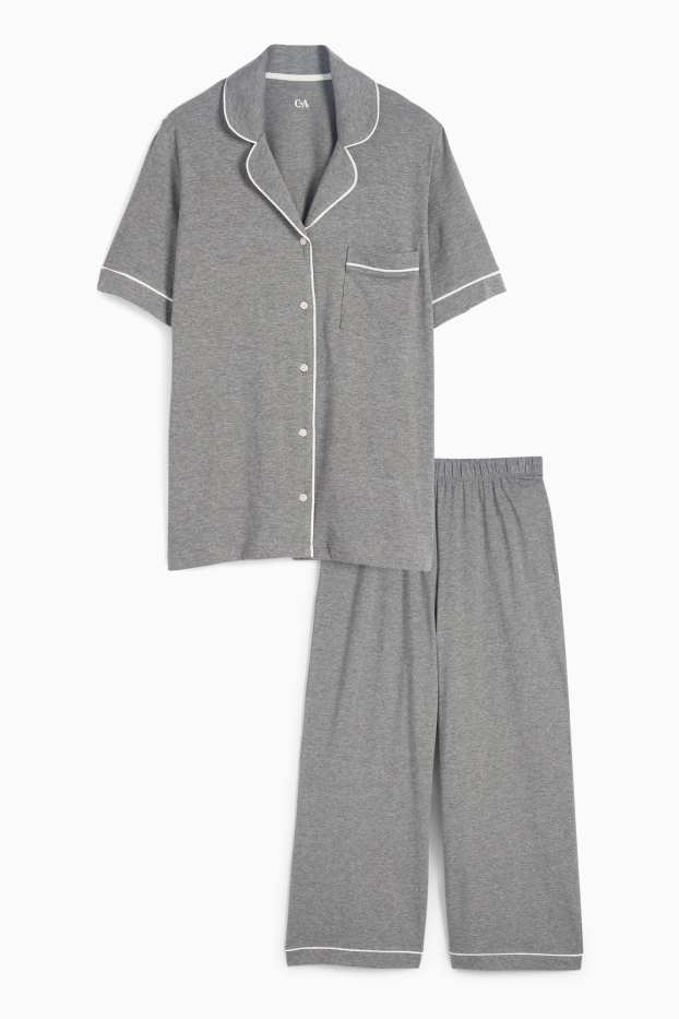Women - Pyjamas - gray-melange