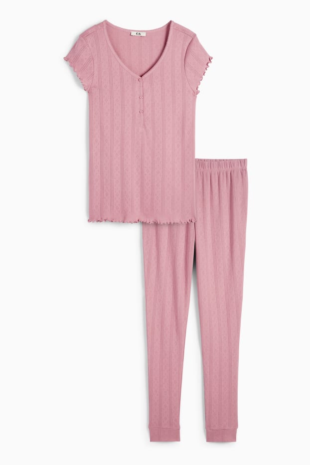 Femei - Pijama - roz închis