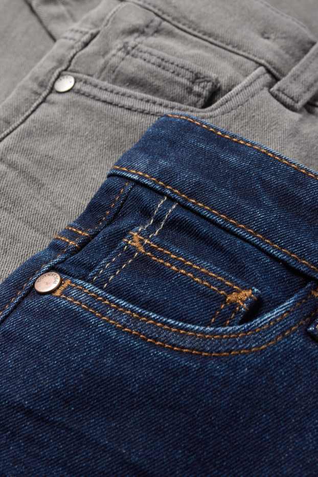 Copii - Băieți - Multipack 2 perechi - straight jeans - denim-albastru închis
