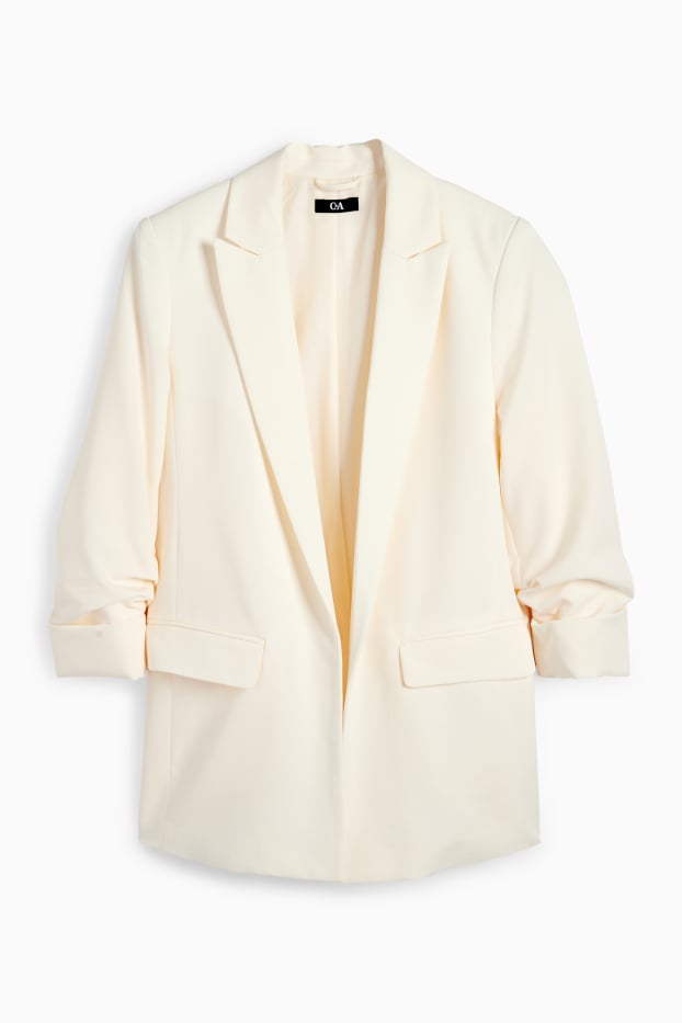 Femei - Blazer - relaxed fit - alb-crem